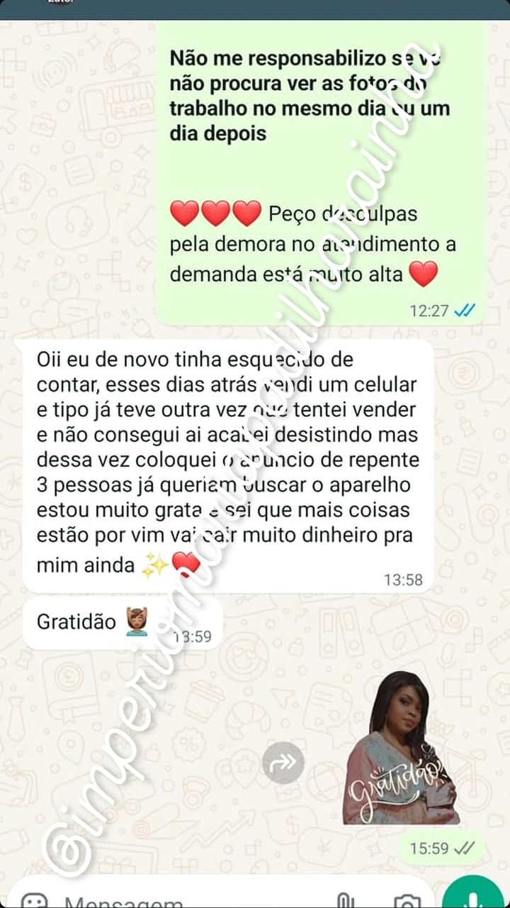 Depoimento de cliente
