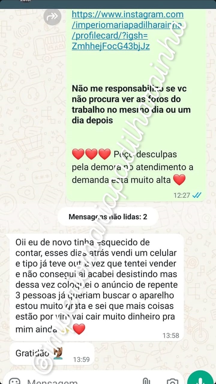 Depoimento de cliente