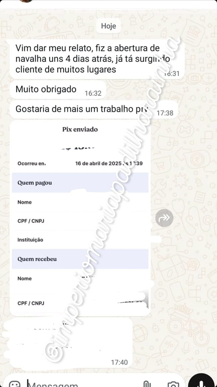Depoimento de cliente